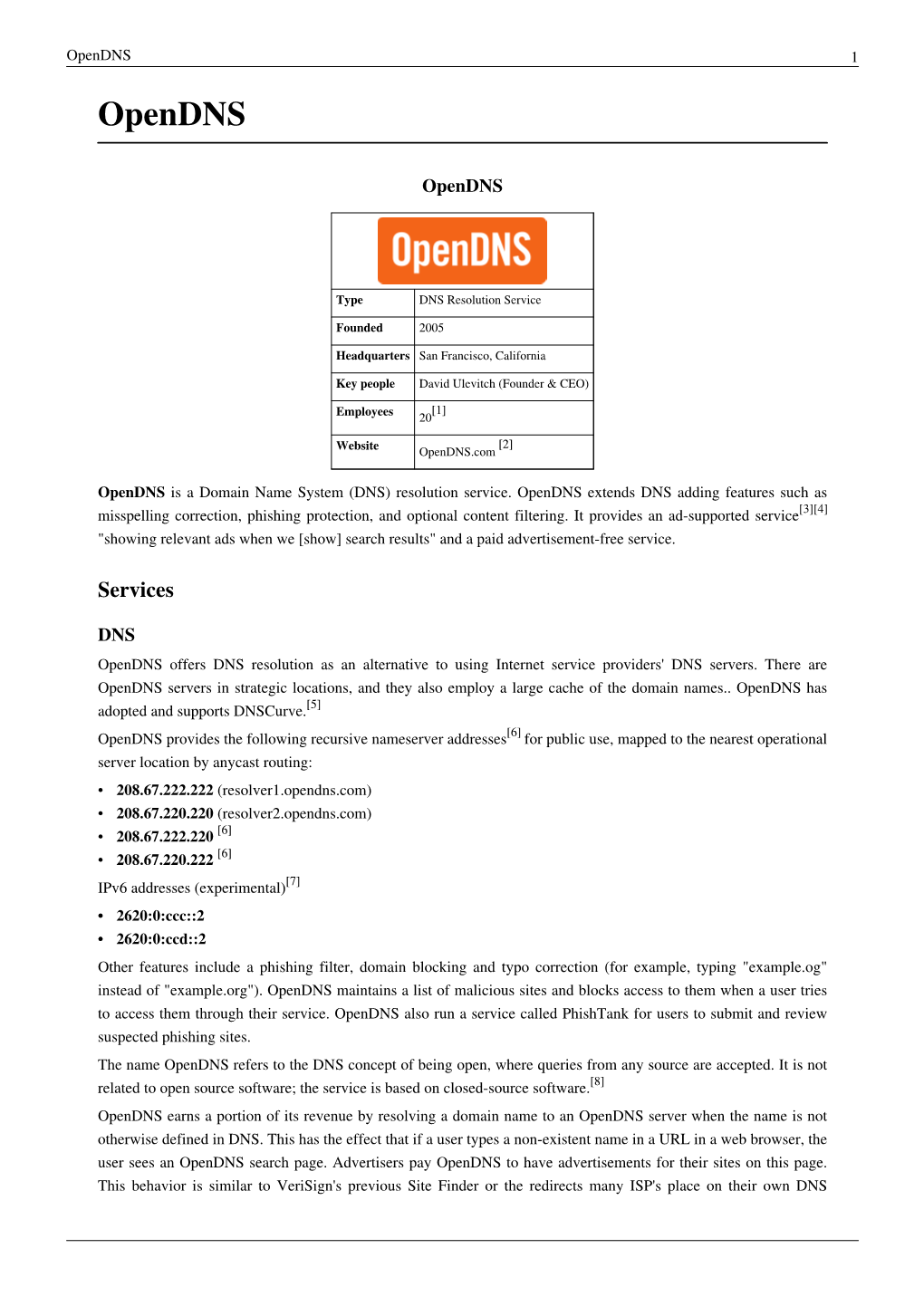 Opendns 1 Opendns