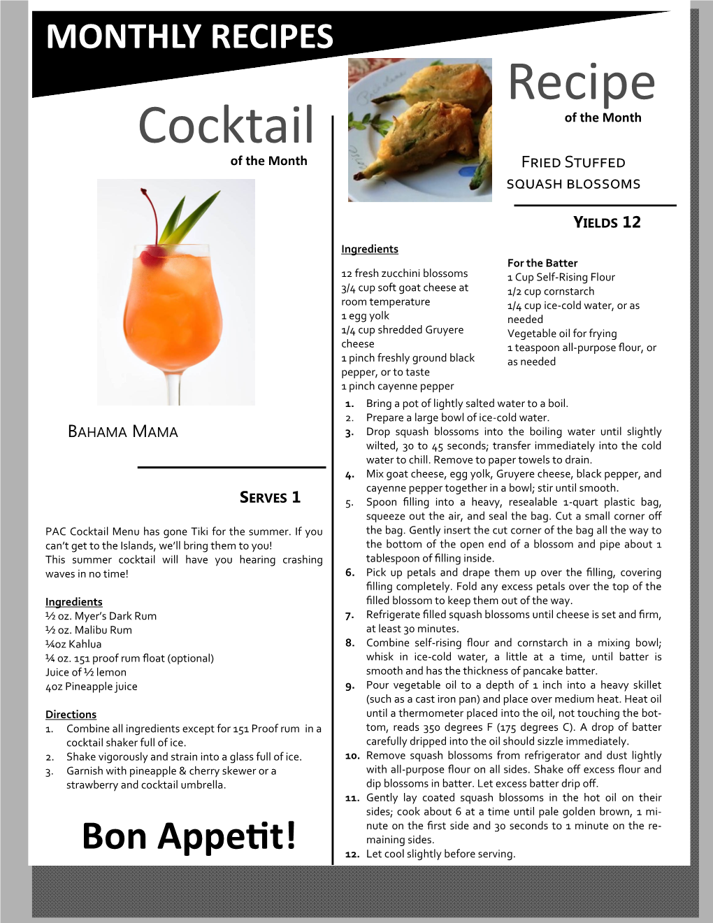 Cocktail Recipe