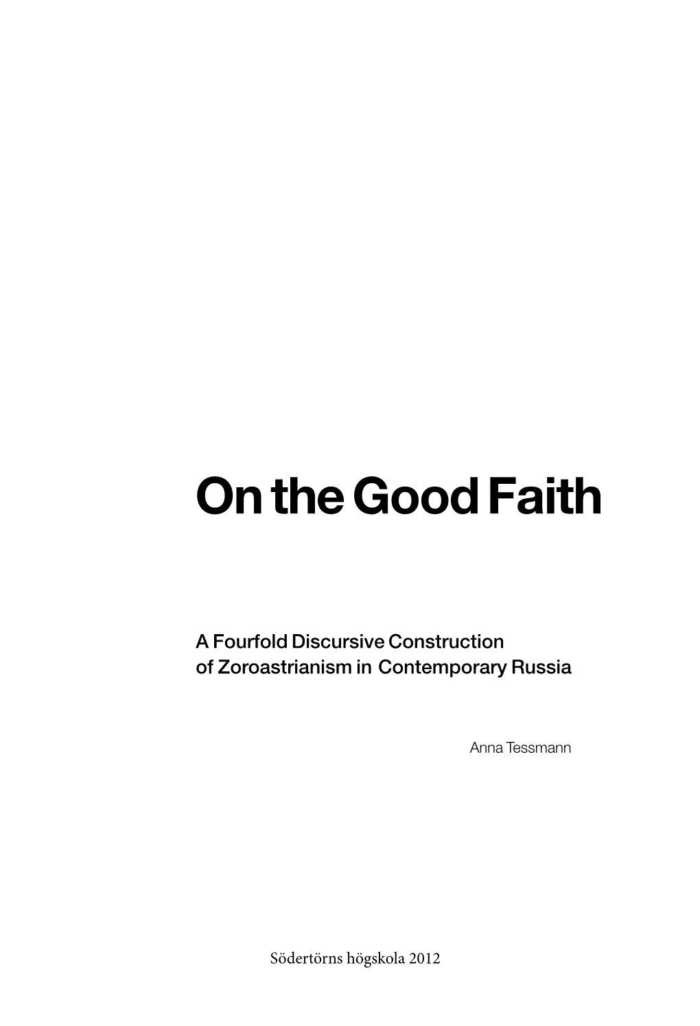 On the Good Faith