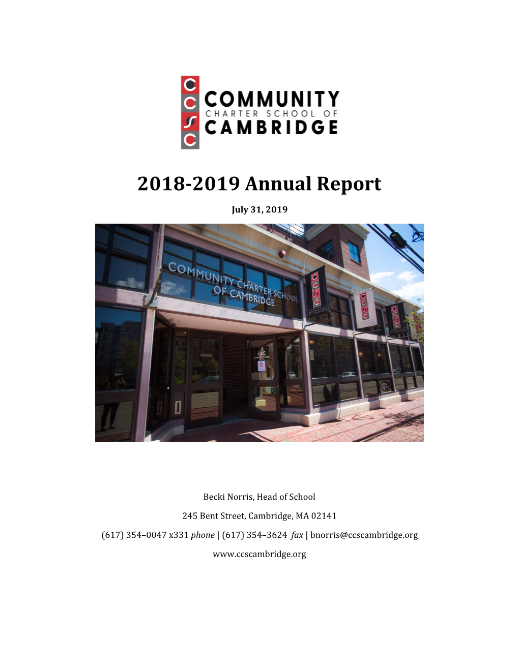 2018-2019 Annual Report