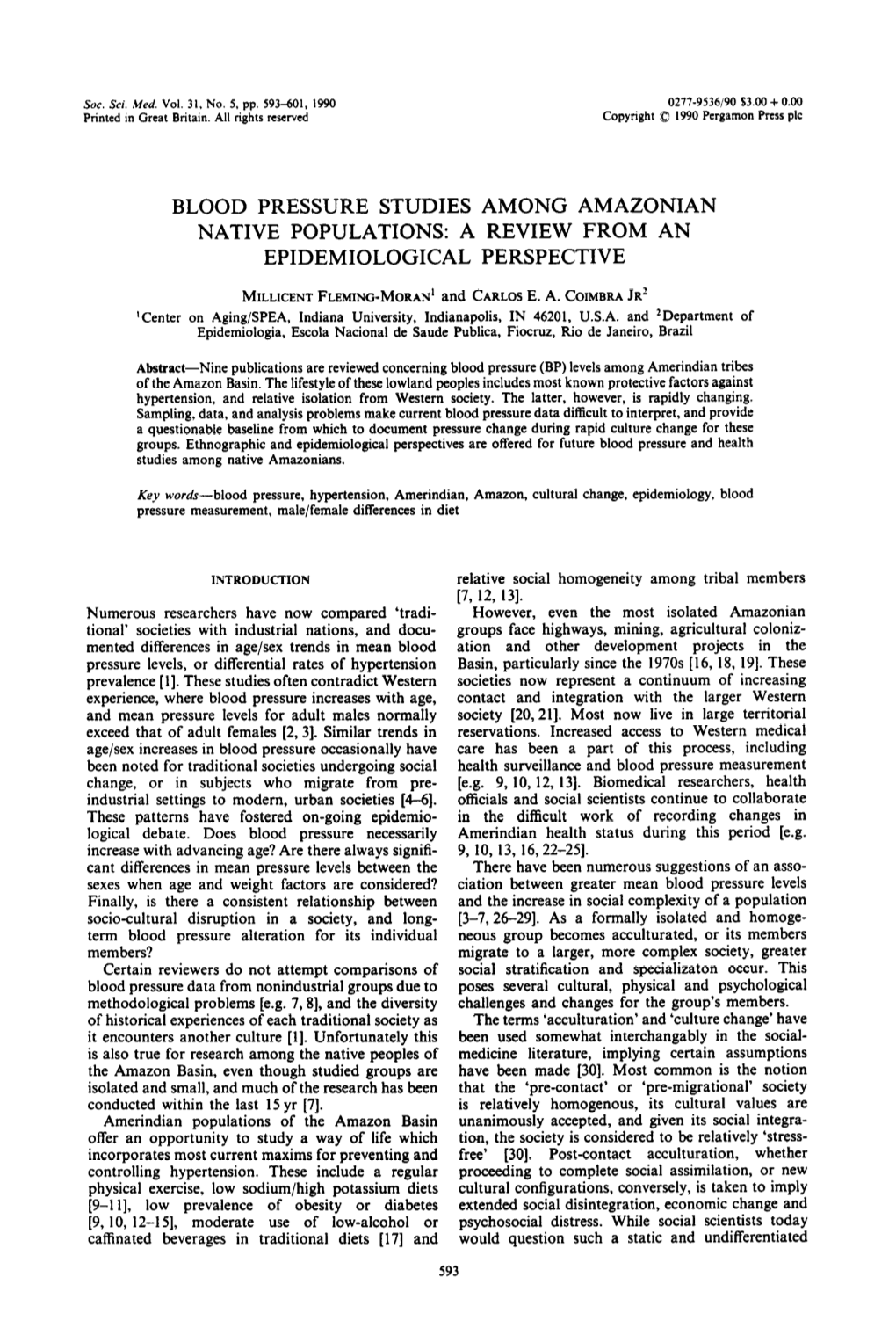 Blood Pressure Studies Among Amazonian Native Populations: a Review from an Epidemiological Perspective