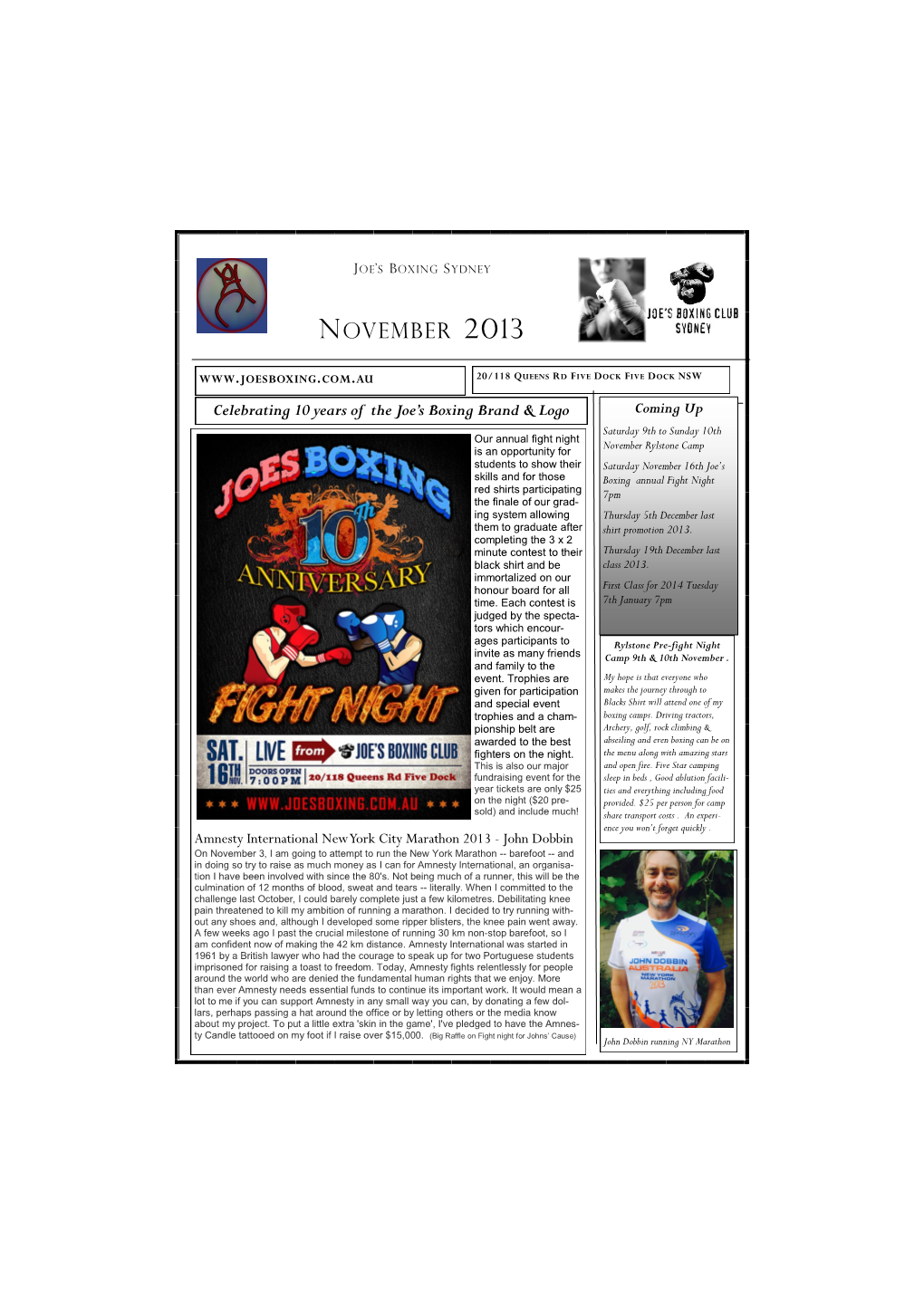 Joes-Newsletter-Nov13