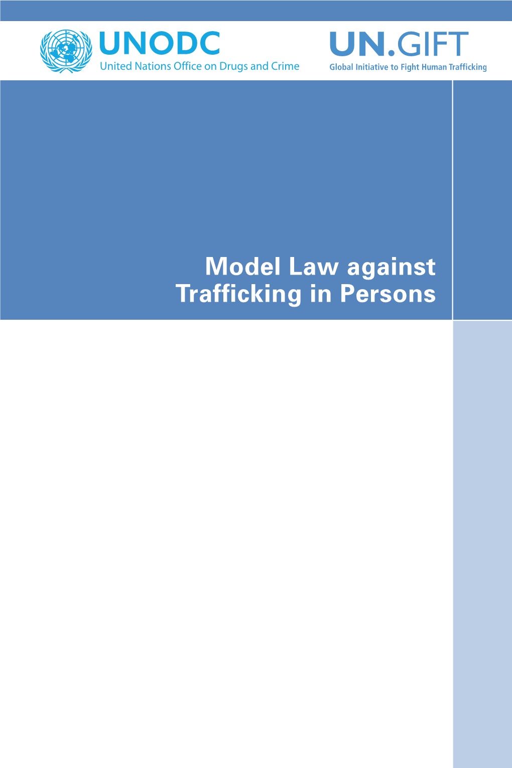 UNODC Model Law Against Trafficking in Persons