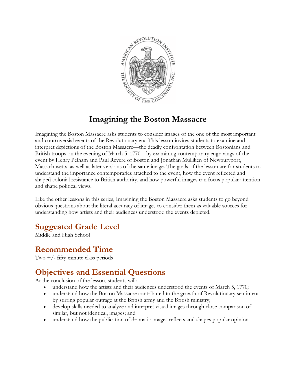 Download a PDF of Imagining the Boston Massacre