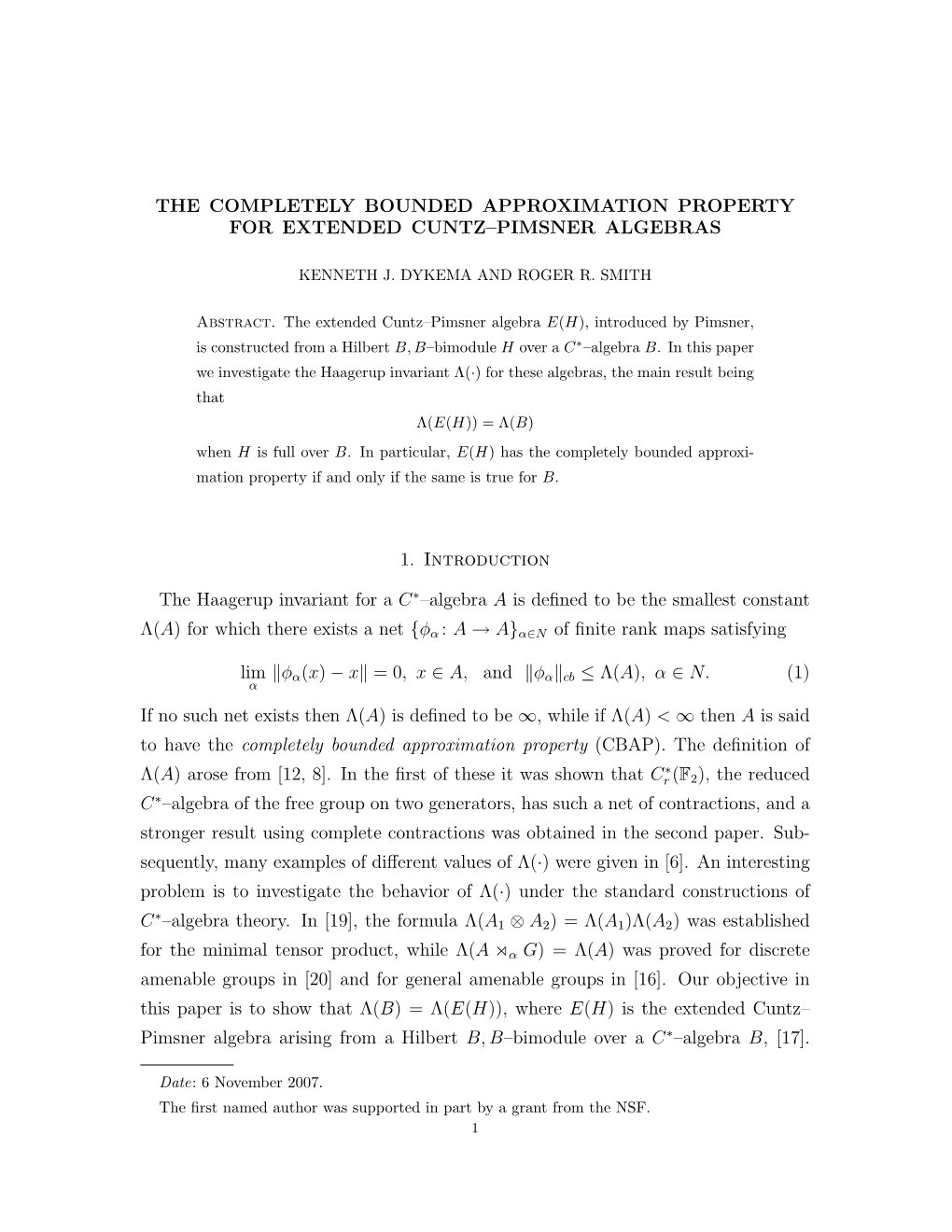 The Completely Bounded Approximation Property for Extended Cuntz–Pimsner Algebras