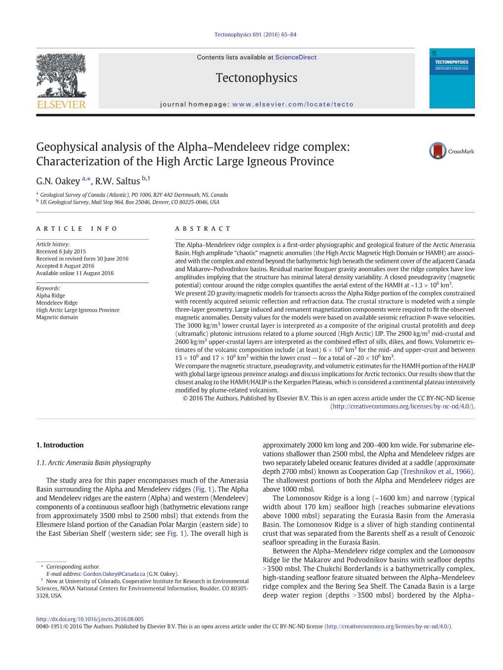 Geophysical Analysis of the Alpha–Mendeleev Ridge Complex: Characterization of the High Arctic Large Igneous Province