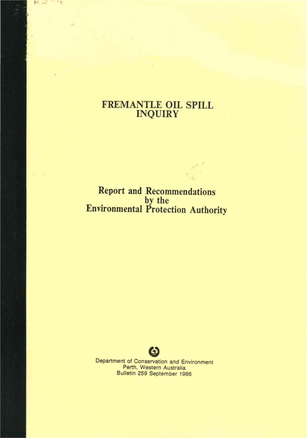 Fremantle Oil Spill Inquiry '