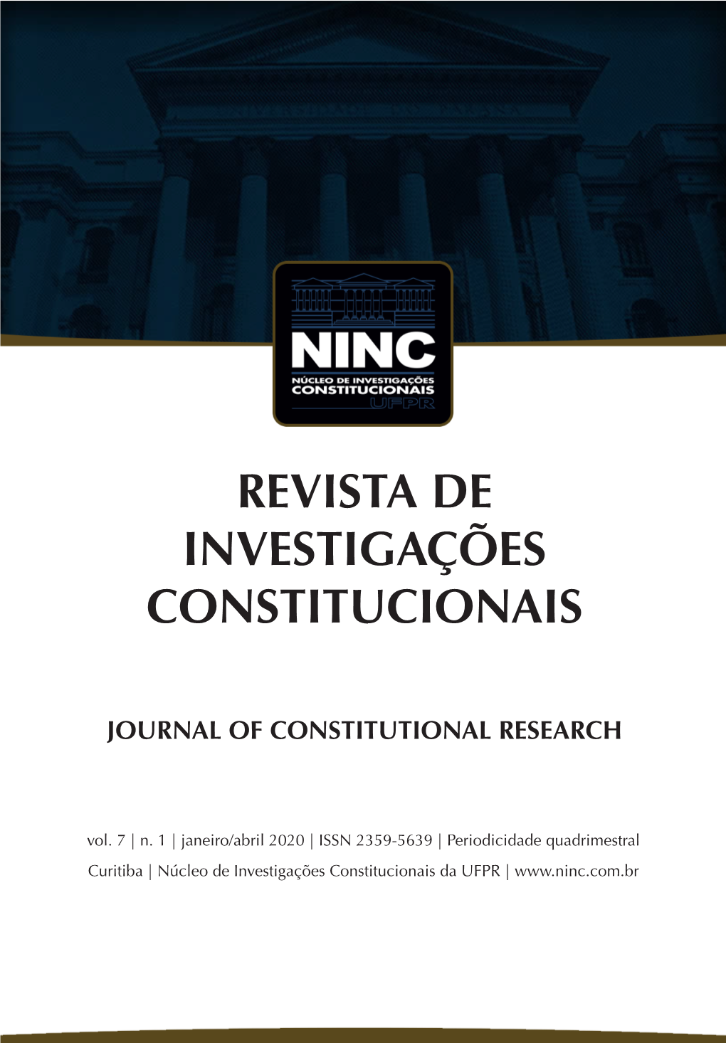 Revista De Investigações Constitucionais