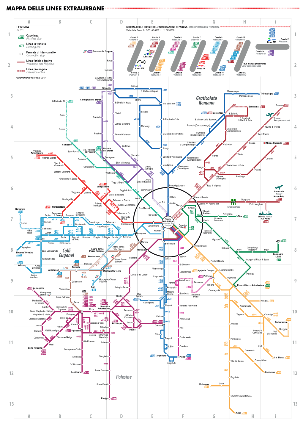 Mappa Delle Linee Extraurbane