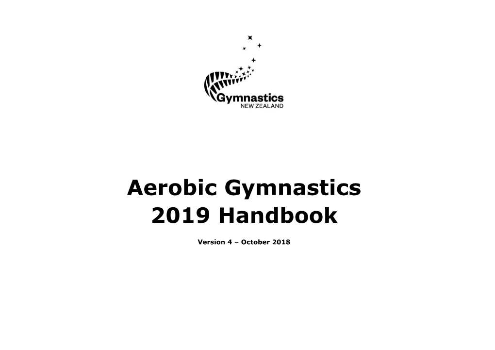 Aerobic Gymnastics 2019 Handbook