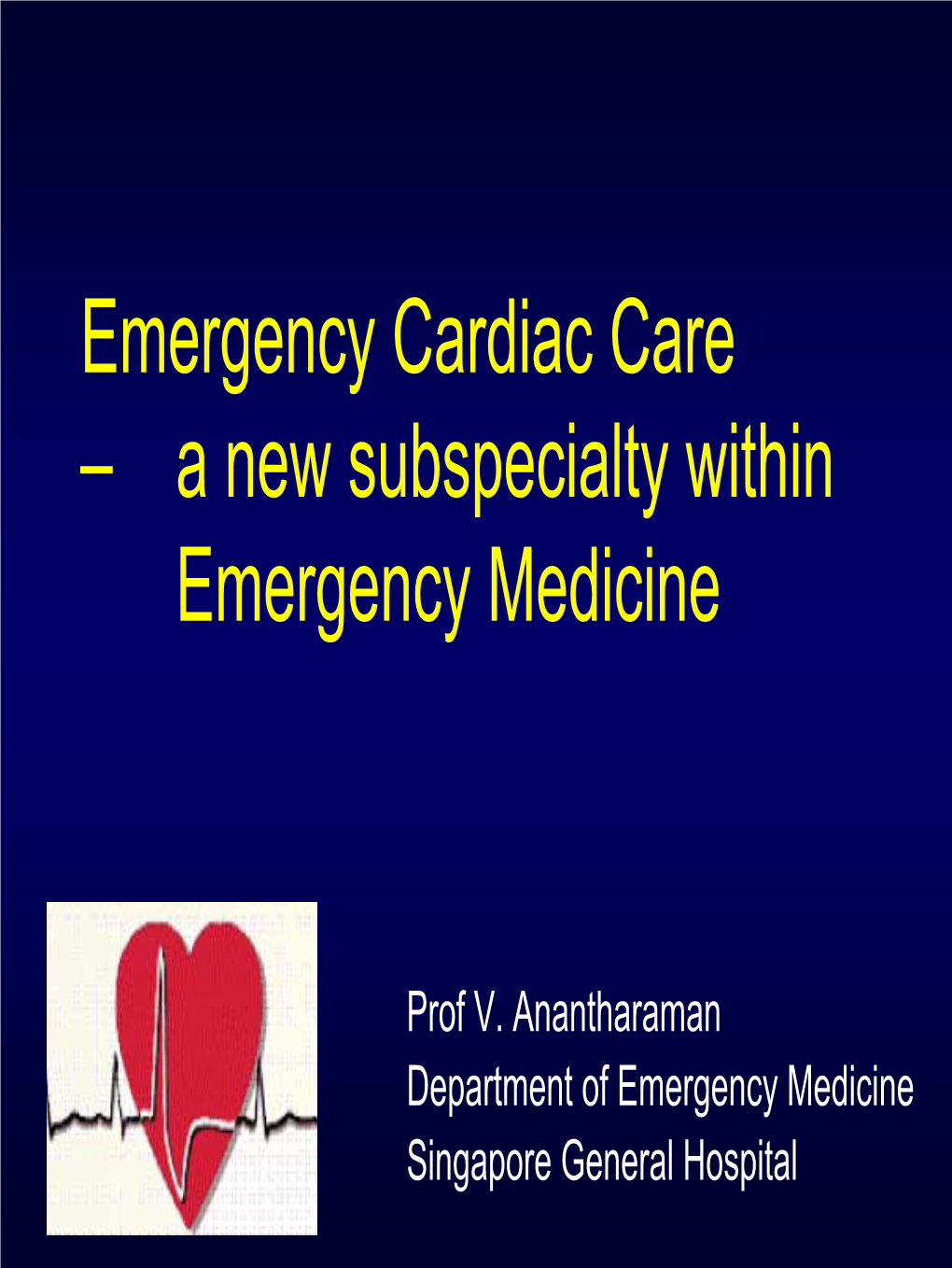 A New Subspecialty Within Emergency Medicine