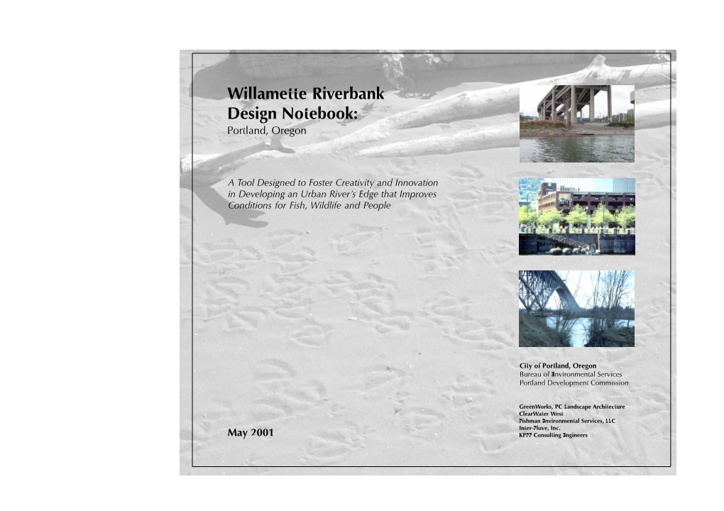 Willamette Riverbank Design Notebook: Portland, Oregon