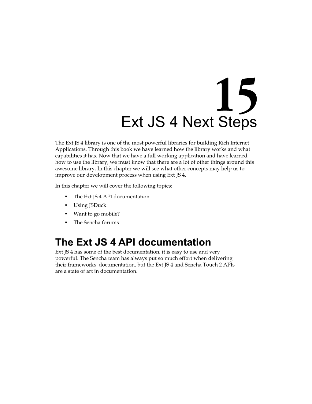 Ext JS 4 Next Steps