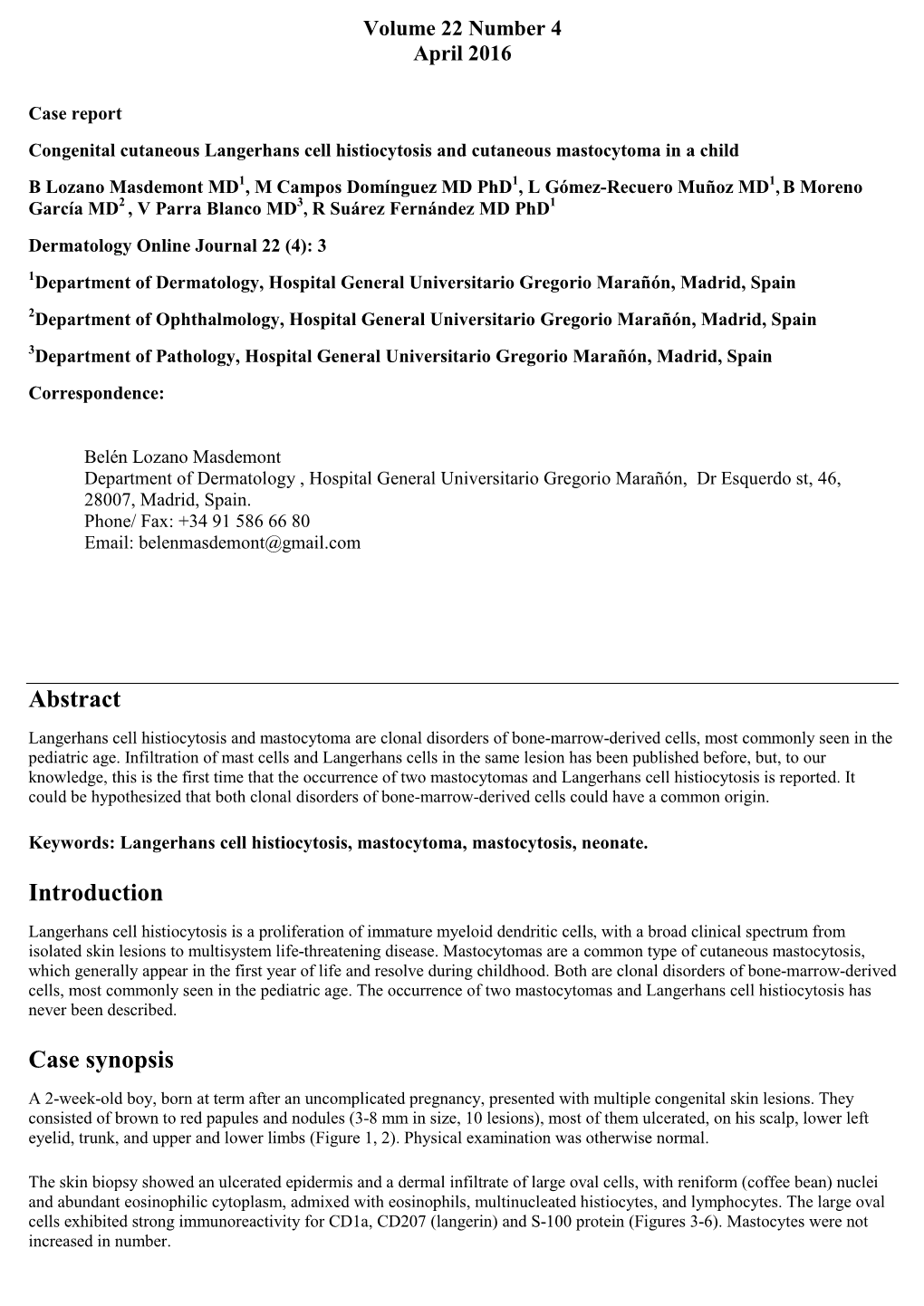 Abstract Introduction Case Synopsis