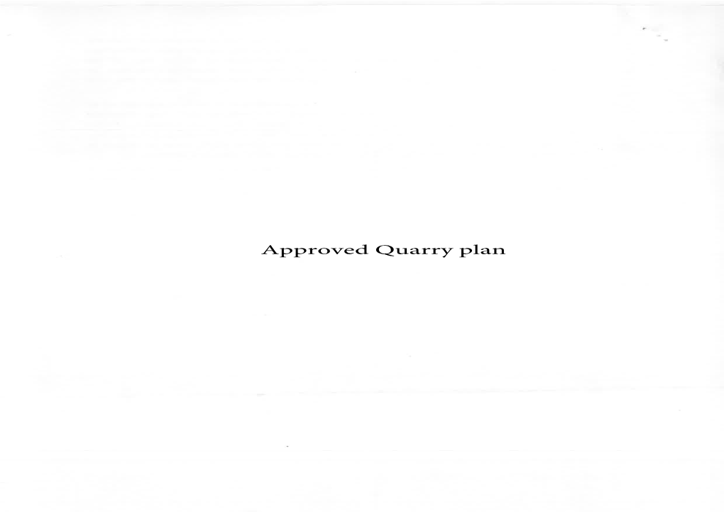 Approved Quarry Plan