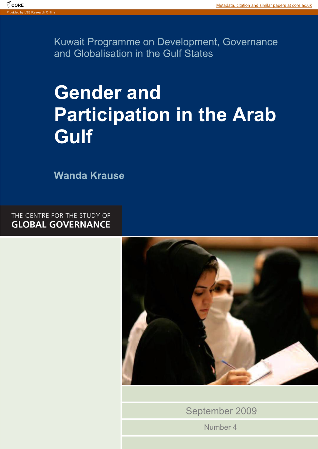 Gender and Participation in the Arab Gulf