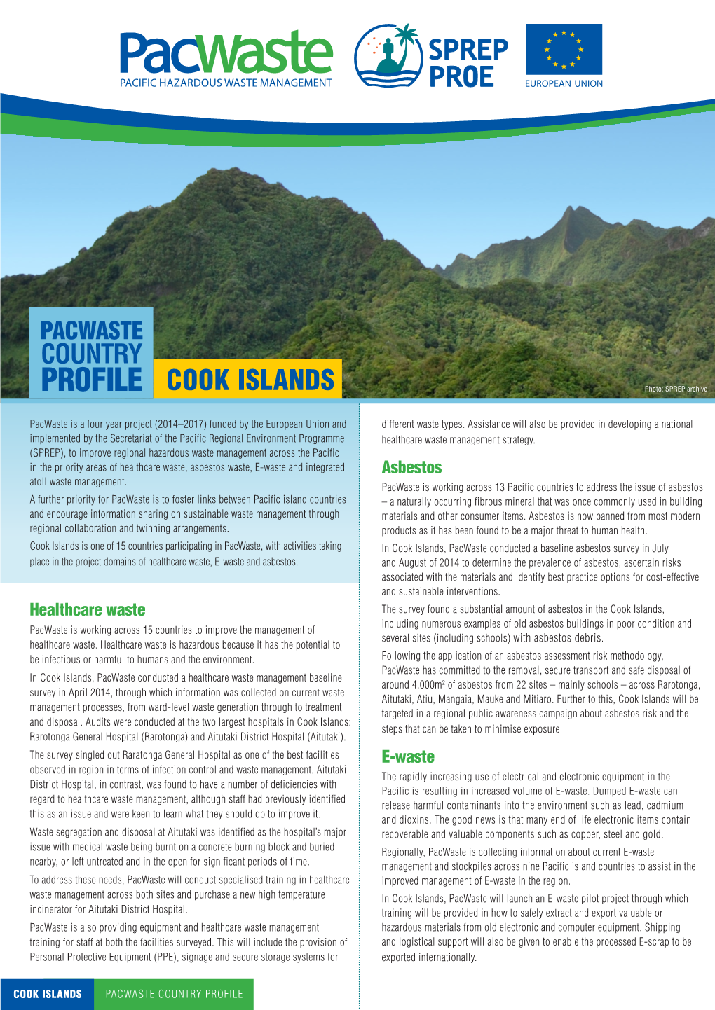 PROFILE COOK ISLANDS Photo: SPREP Archive