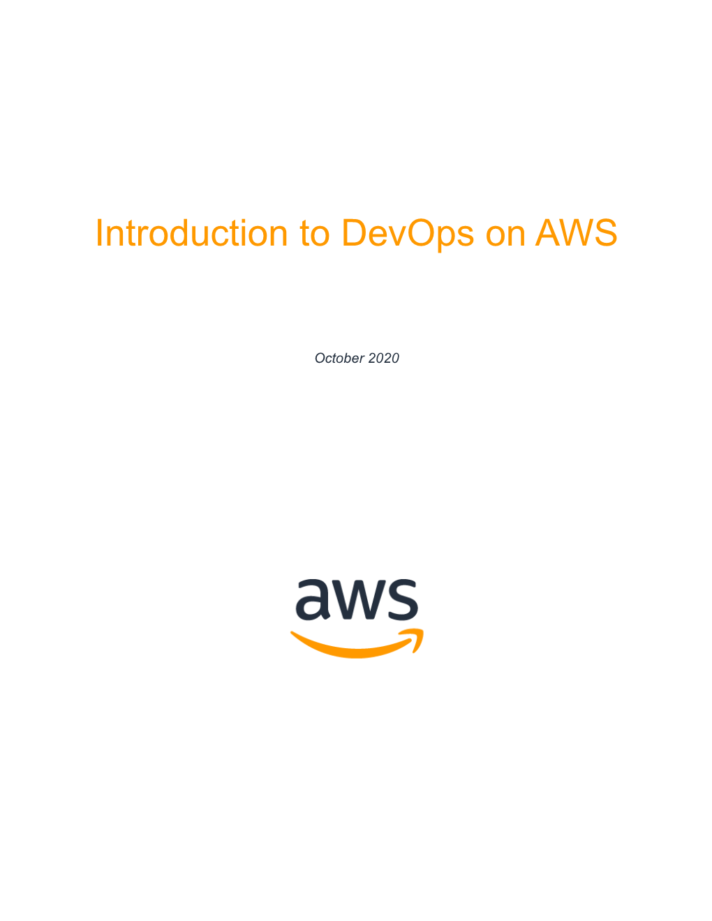 Introduction to Devops on AWS