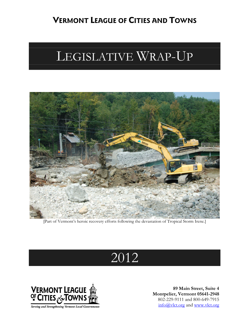 2012 VLCT Legislative Wrap-Up