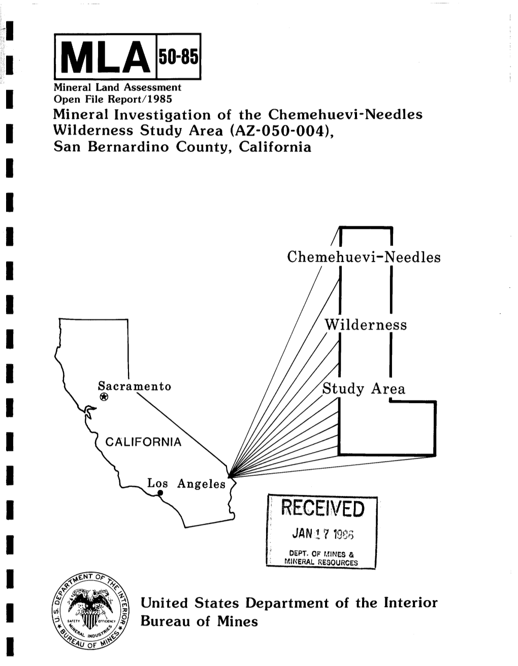 (AZ-050-004), San Bernardino County, California