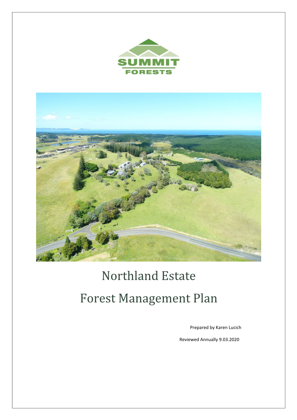 Northland Estate Forest Management Plan