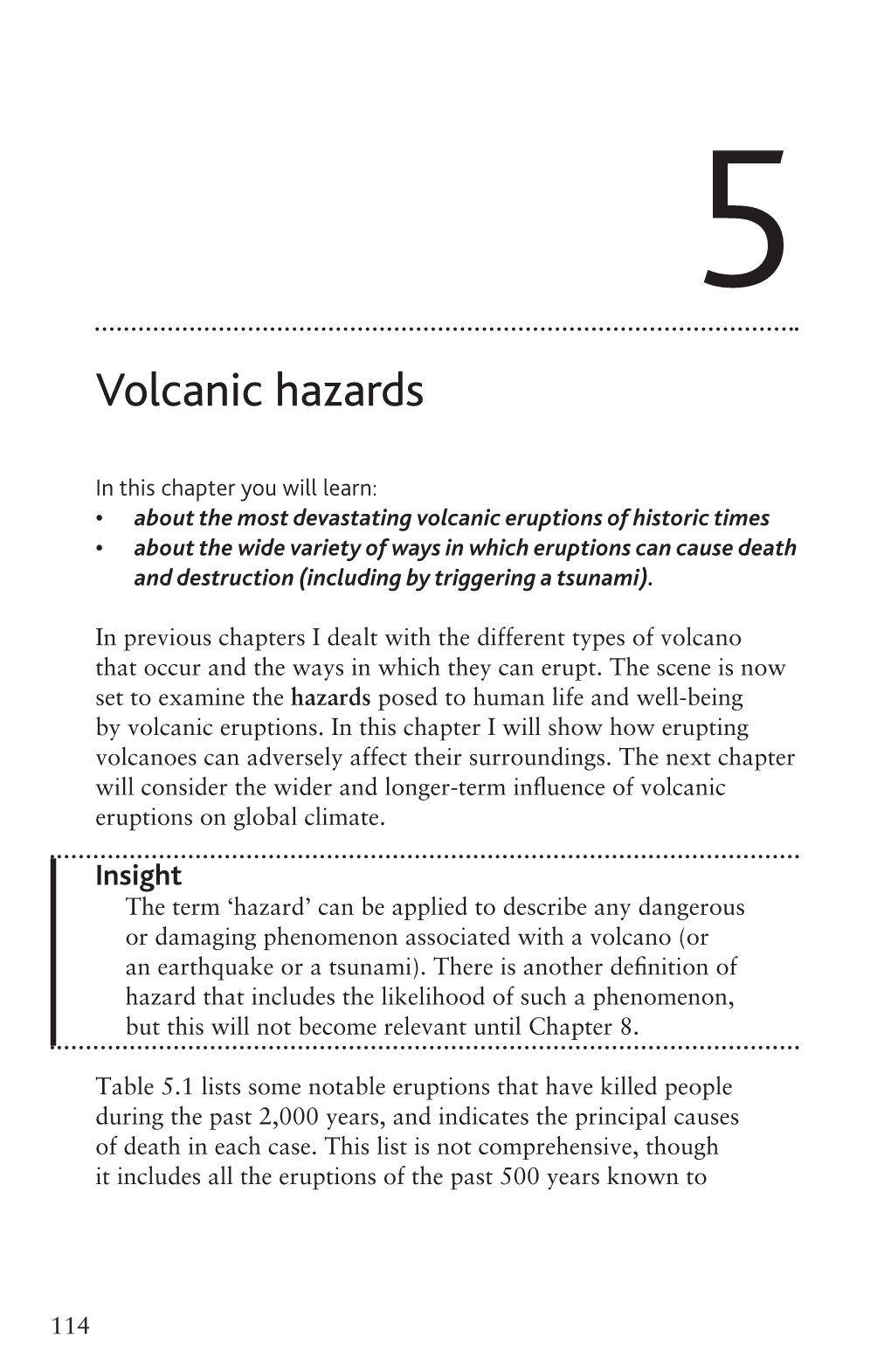 Volcanic Hazards