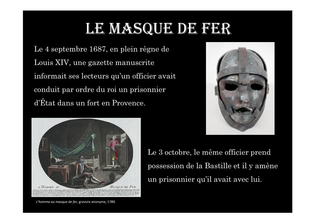 Le Masque De Fer