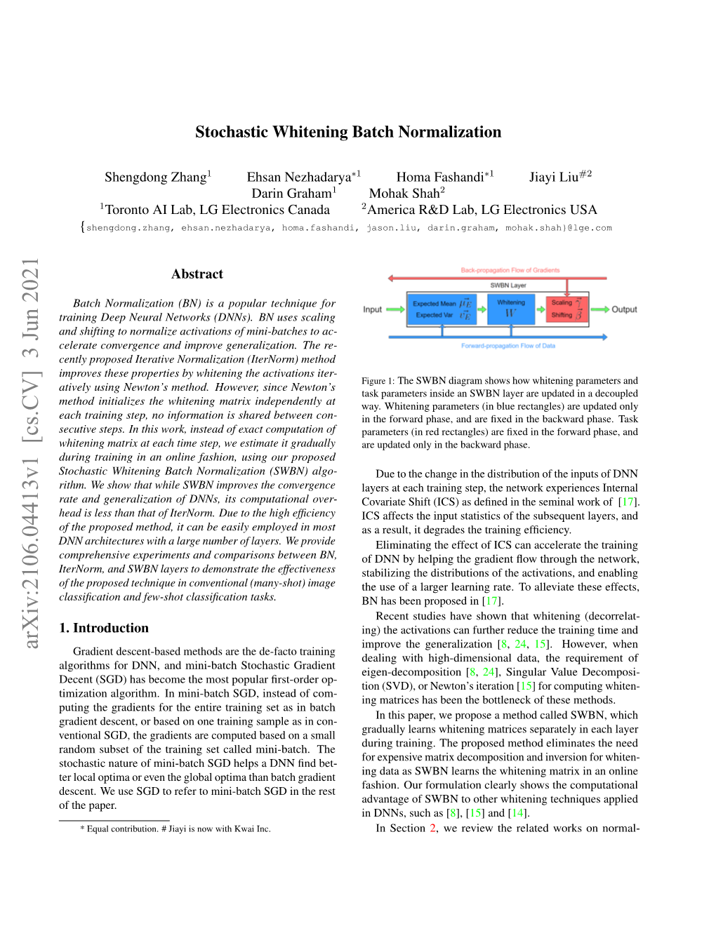 Arxiv:2106.04413V1 [Cs.CV] 3 Jun 2021 Improve the Generalization [8, 24, 15]