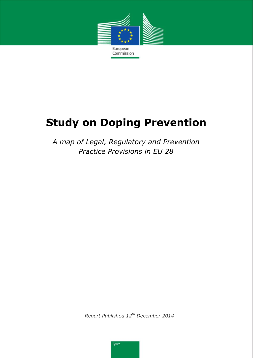 Study on Doping Prevention in Recreational Sport in the EU