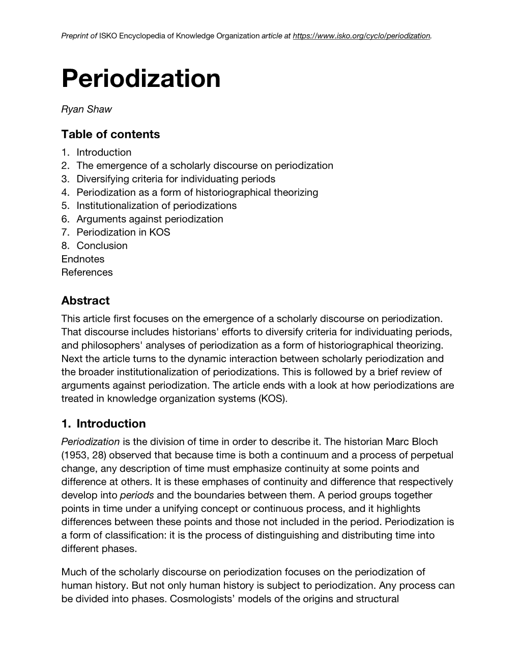 Periodization