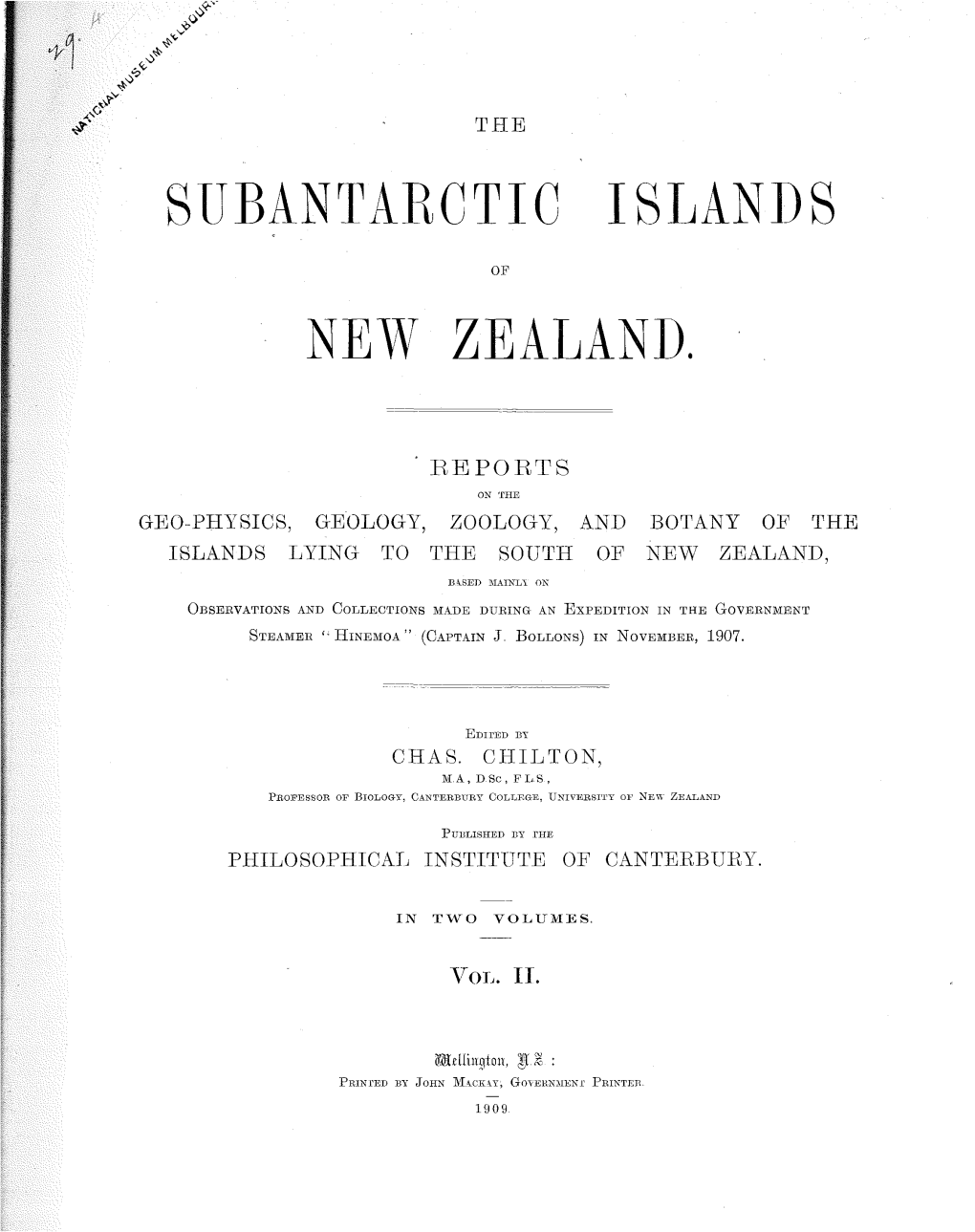 Subantarctic Islands New Zealand