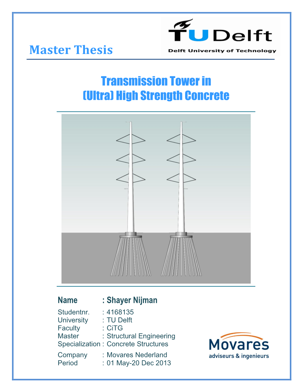 Transmission Tower in (Ultra) High Strength Concrete