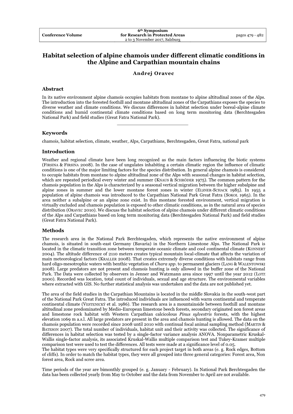 Habitat Selection of Alpine Chamois Under Different Climatic Conditions in the Alpine and Carpathian Mountain Chains