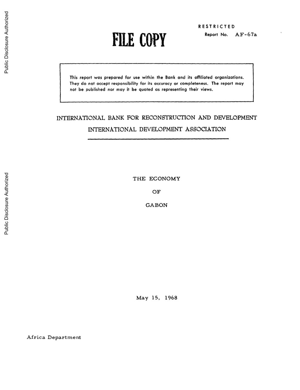 World Bank Document