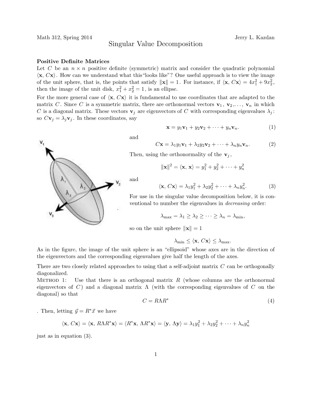 Singular Value Decomposition