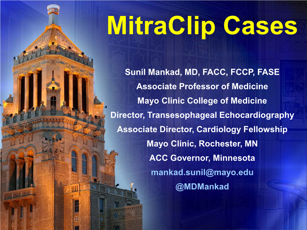 Mitraclip Cases