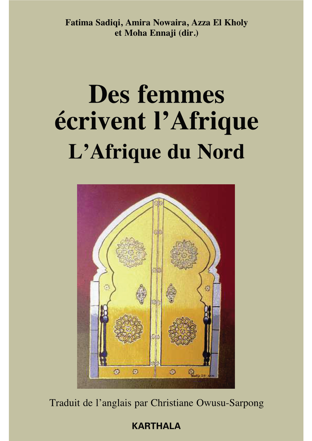 Des Femmes Écrivent L'afrique