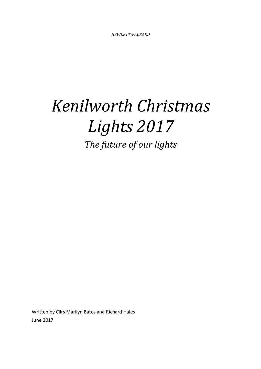 Kenilworth Christmas Lights 2017 the Future of Our Lights
