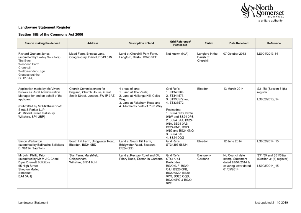 Section 15B of the Commons Act 2006