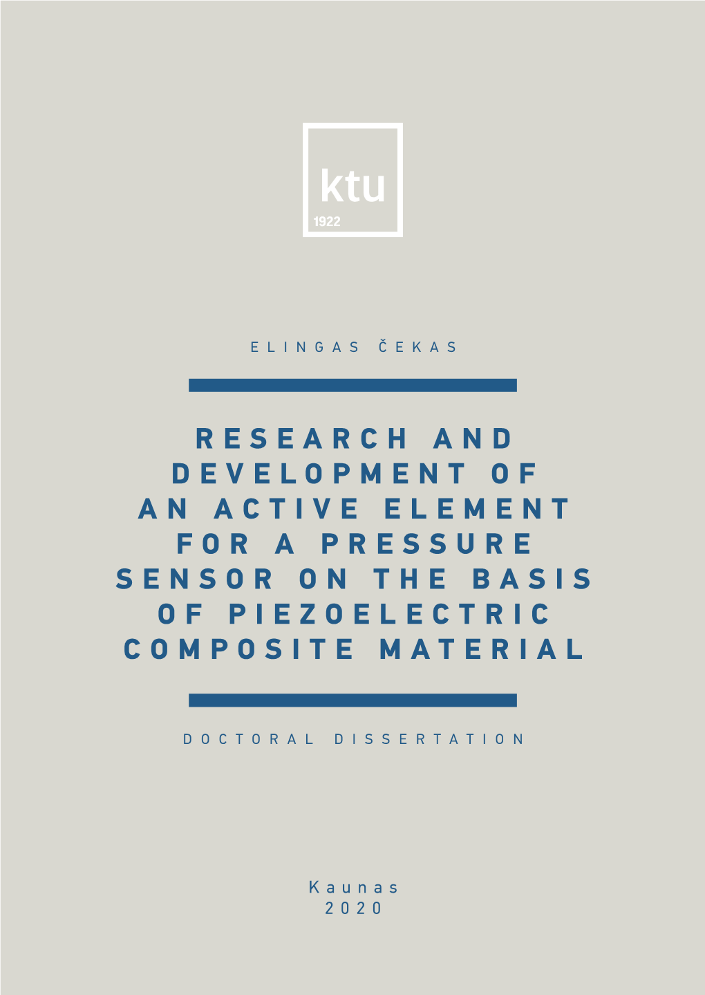 Research and Development of an Active Element for a Pressure Sensor on the Basis of Piezoelectric Composite Material