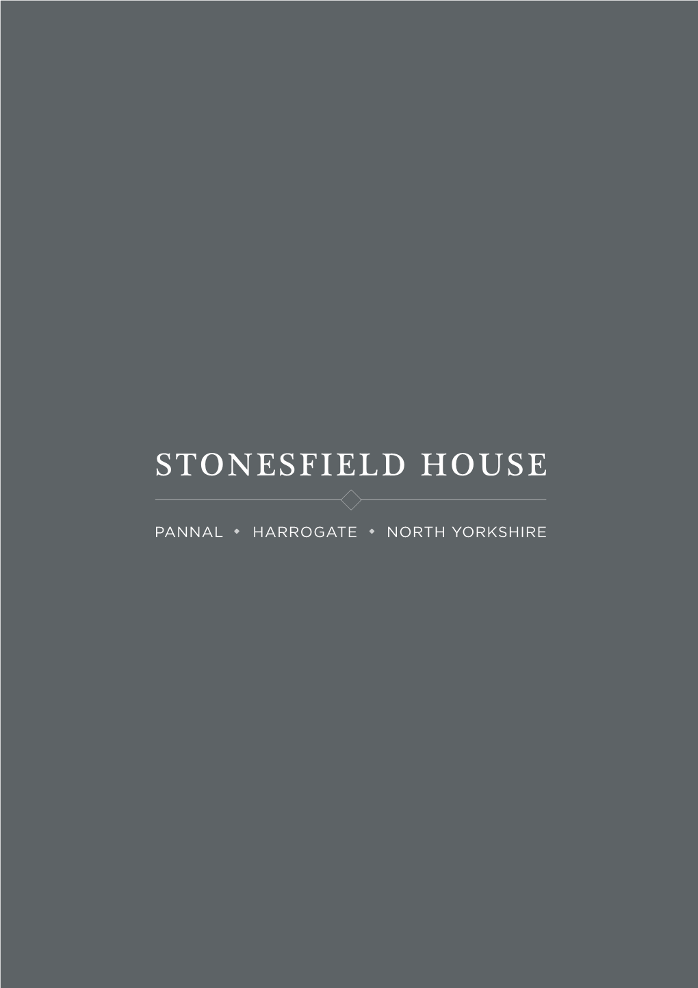 Pannal • Harrogate • North Yorkshire 2 Stonesfield House Stonesfield House 3 Stonesfield House, Hill Top Lane, Pannal, Hg3 1Pa