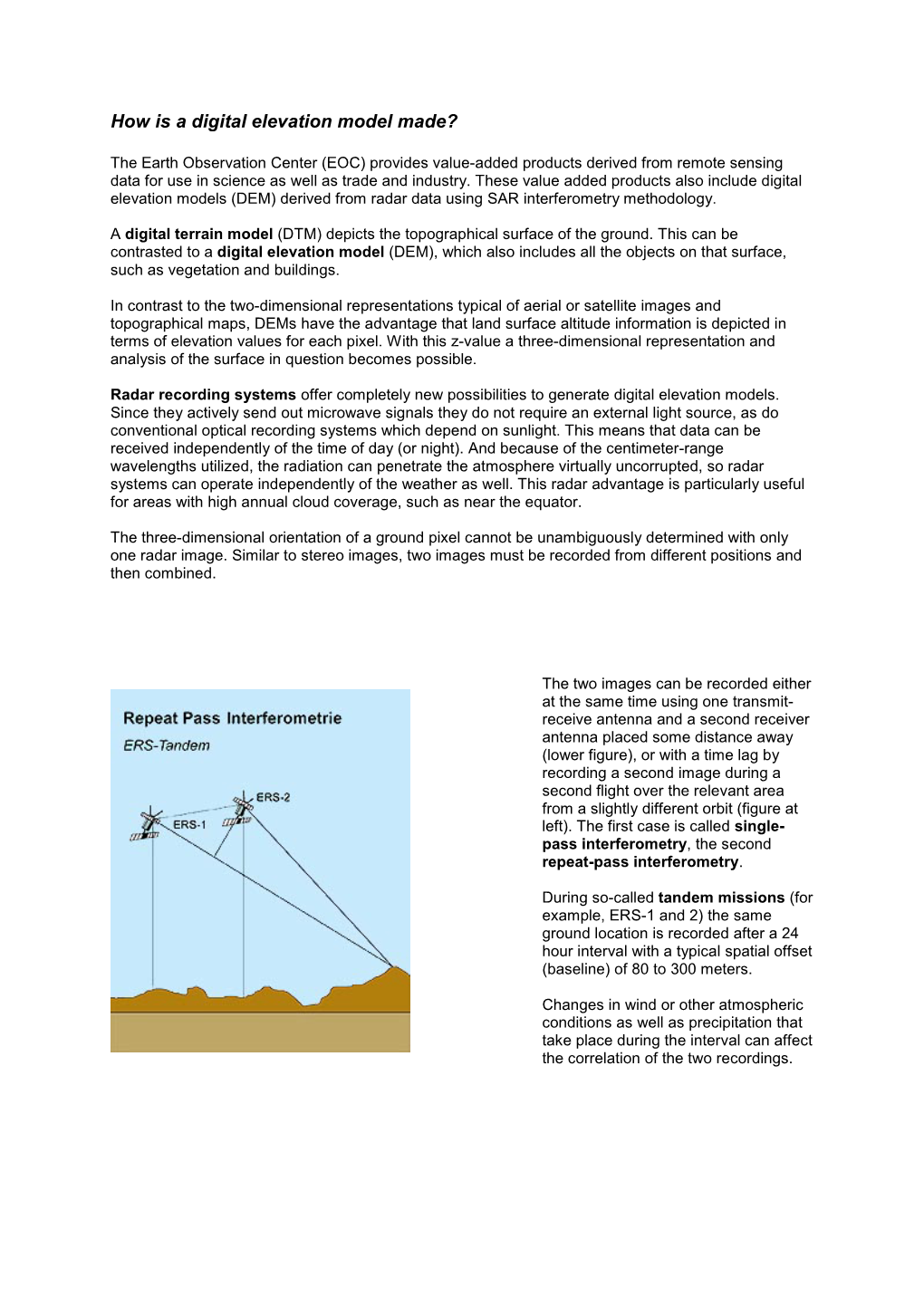 How Is a Digital Elevation Model Made?