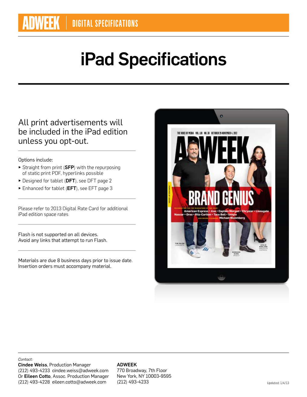 Ipad Specifications