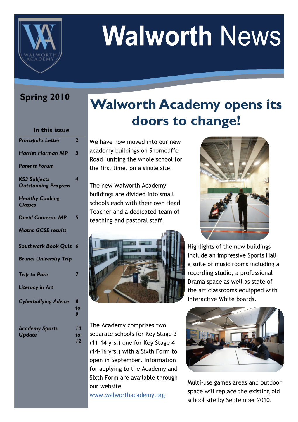 Newsletter Spring 2010