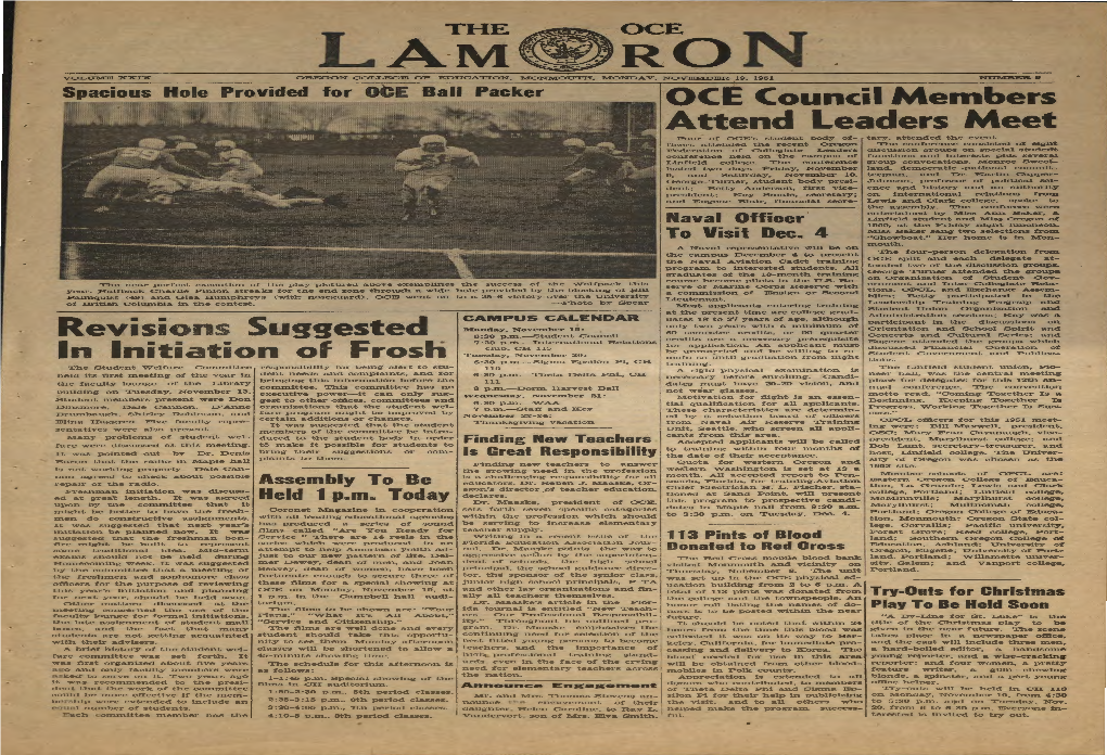 The OCE Lamron, 1951-11-19