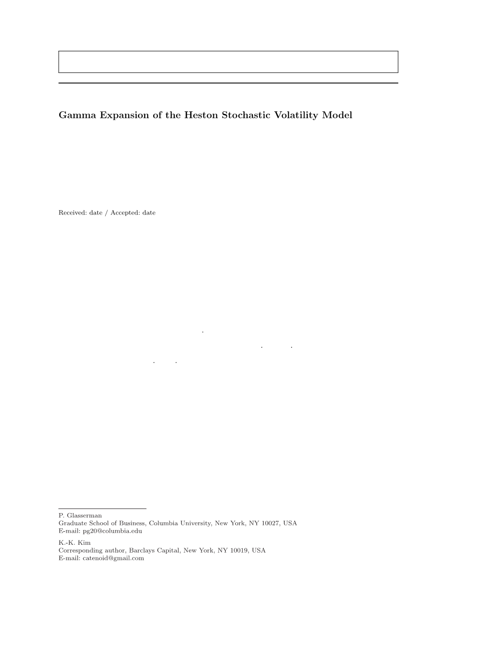 Gamma Expansion of the Heston Stochastic Volatility Model