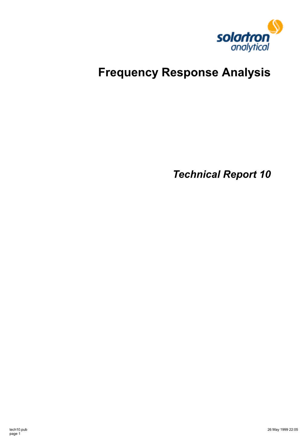 Frequency Response Analysis