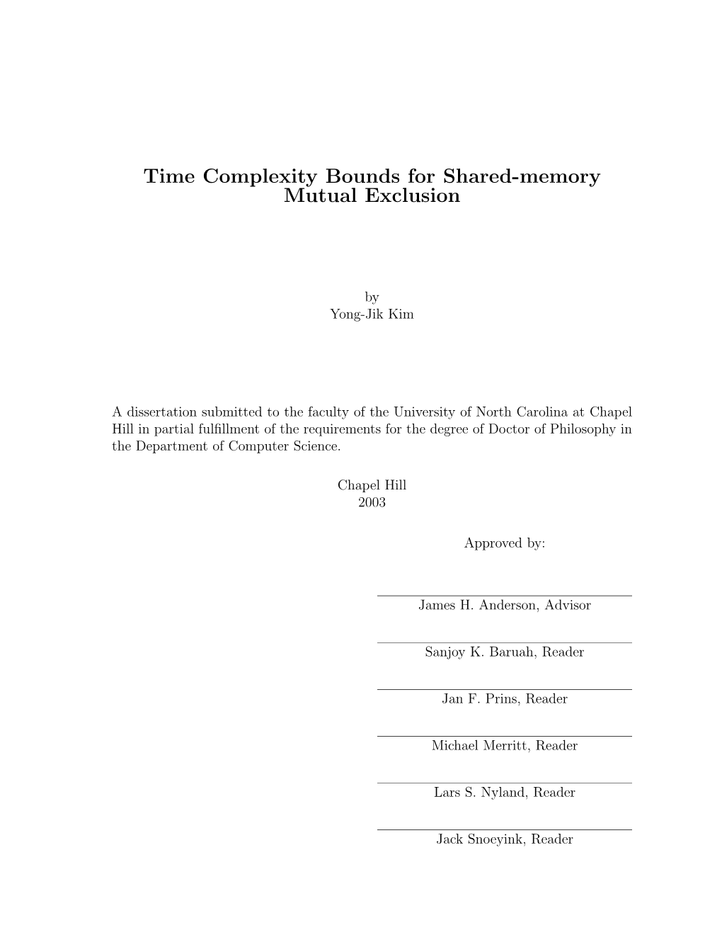 Time Complexity Bounds for Shared-Memory Mutual Exclusion