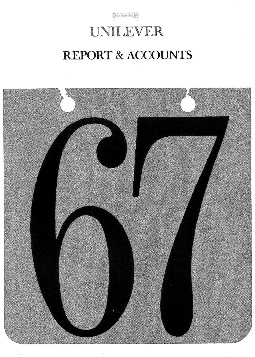 1967 Annual Report and Accounts