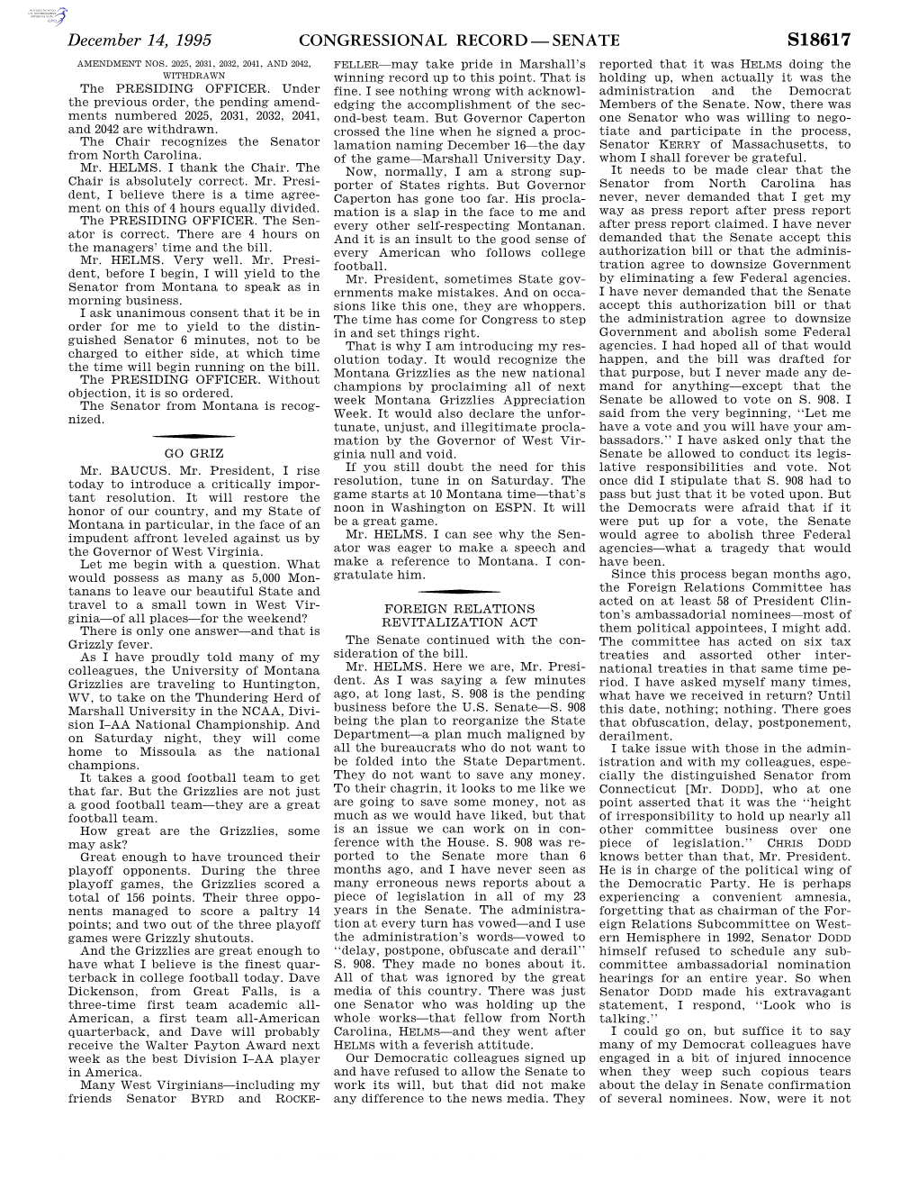 Congressional Record—Senate S18617